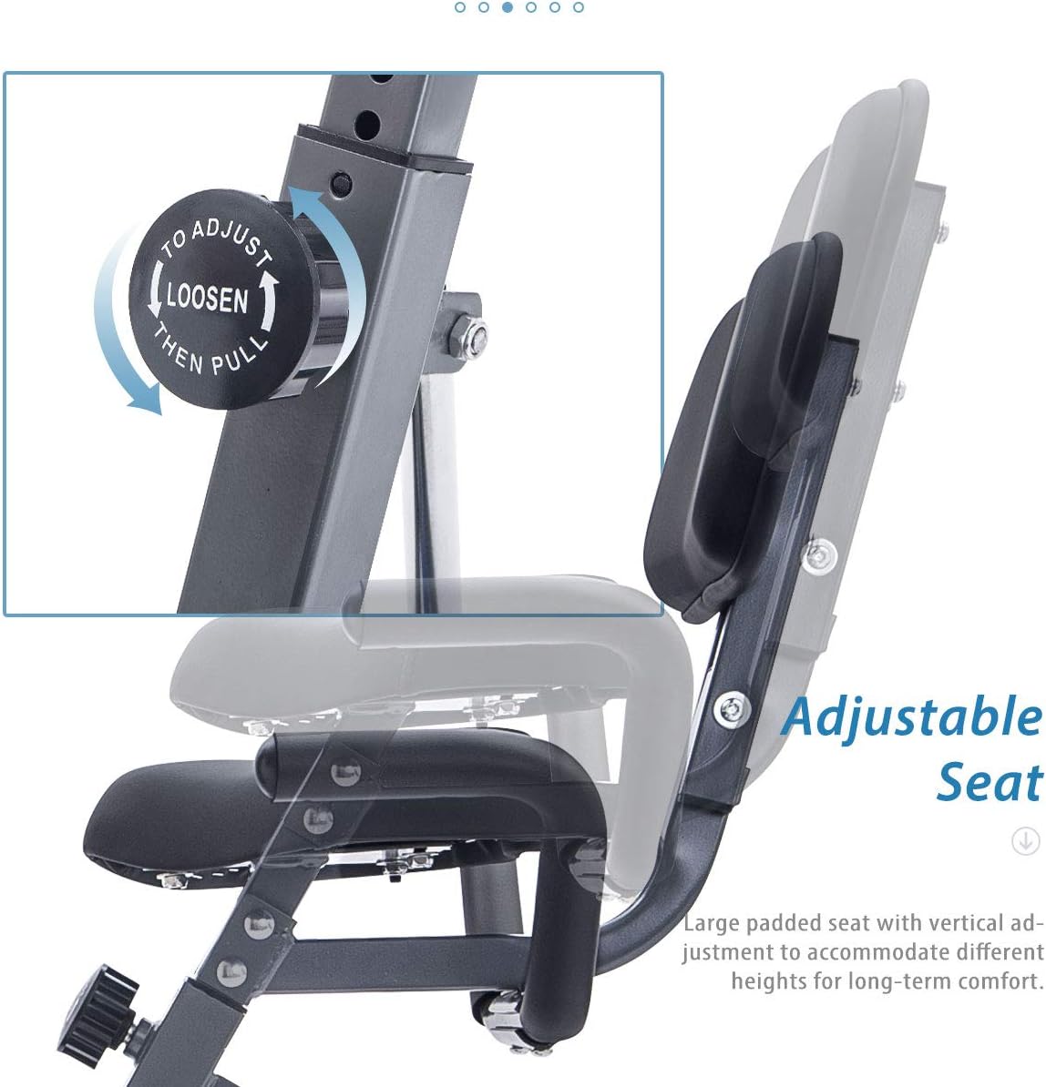 Folding Exercise Bike, Fitness Upright and Recumbent X-Bike with 10-Level Adjustable Resistance, Arm Bands and Backrest