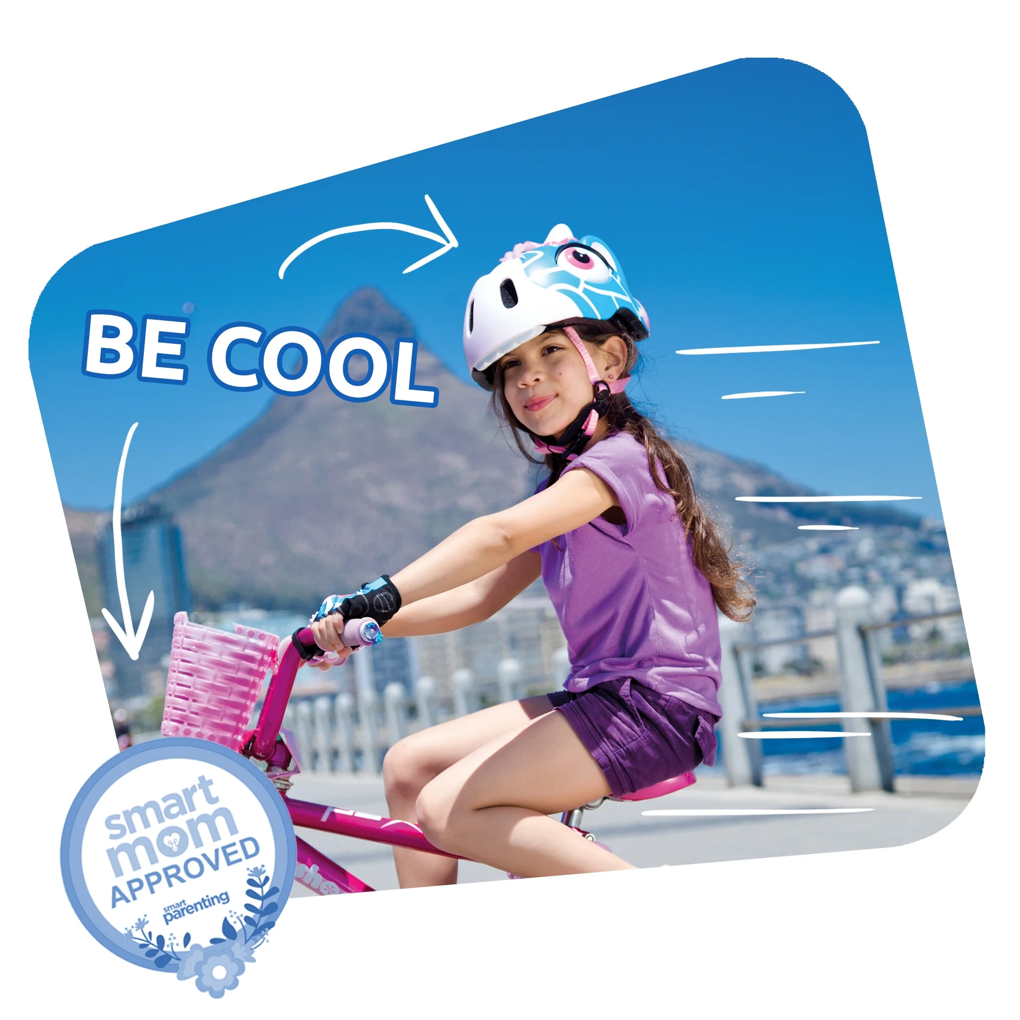 Crazy Safety Animal Kids Bike Helmet for Boys and Girls, Brown Giraffe