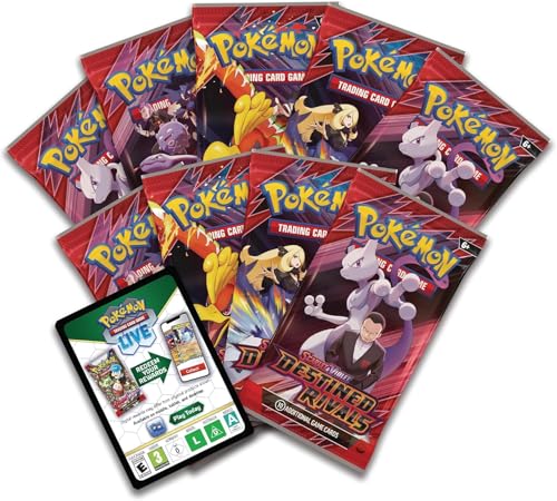 Scarlet & Violet Destined Rivals Elite Trainer Box, Trading Card Game Set with Booster Packs, 6+ Years