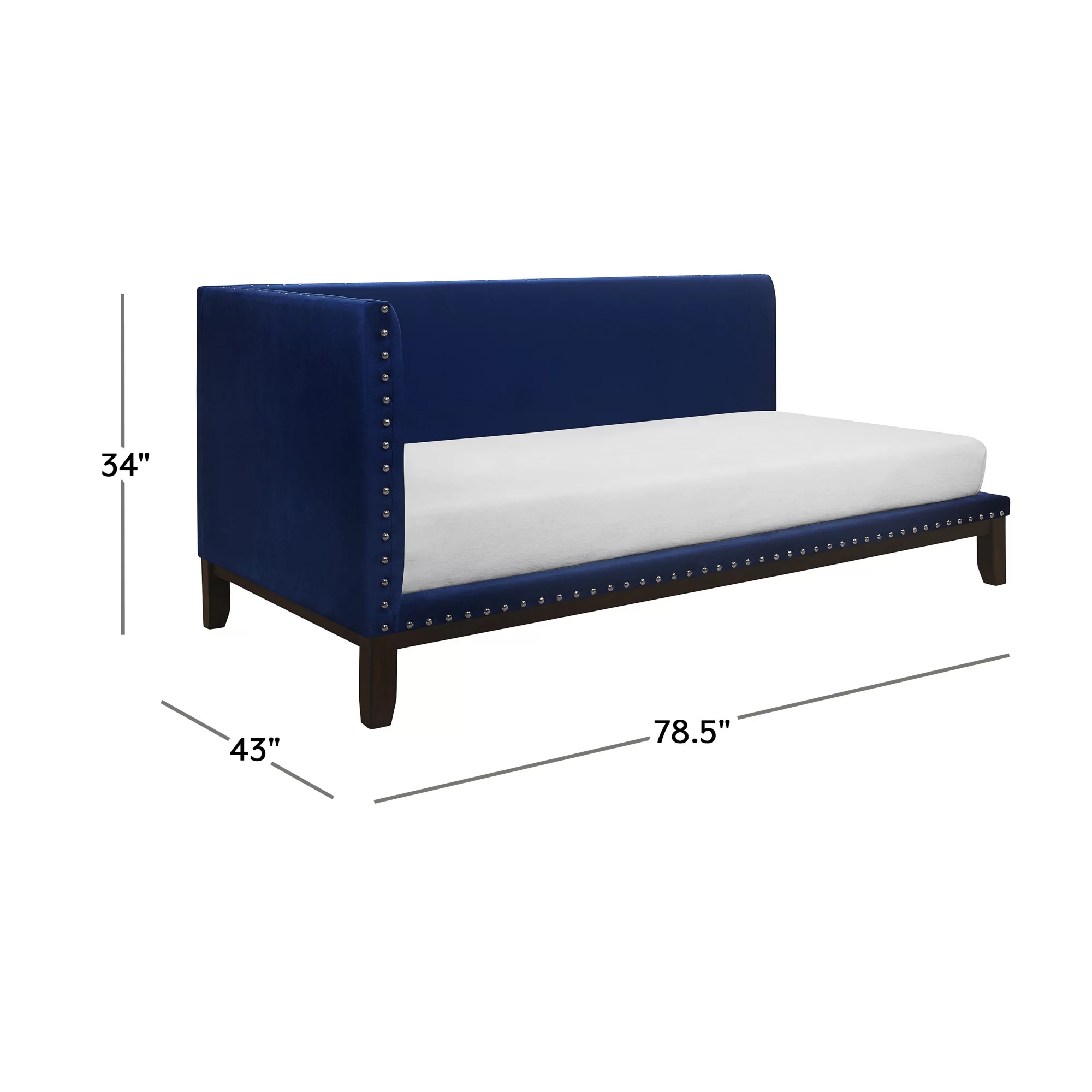 Tranquility Upholstered Daybed, Sapphire Navy