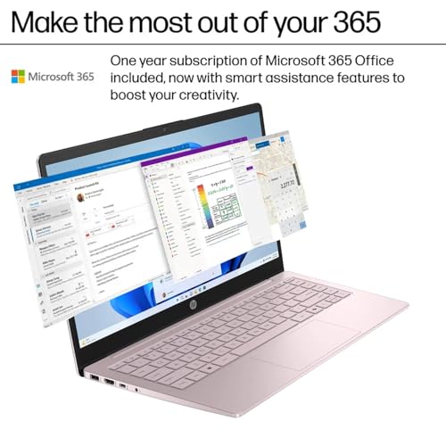 HP 14 Ultrabook • Intel 4-Core N150 • Microsoft 365 • Copilot AI • 32GB RAM • 1.6TB Storage (128GB SSD + 512GB Portable + 1TB OneDrive) • Wi-Fi 6 •