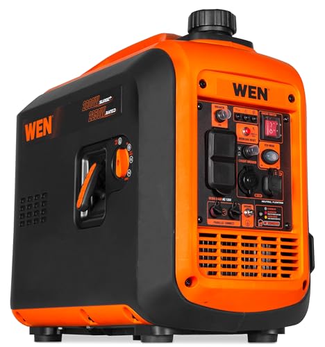 WEN 2800-Watt Dual Fuel Inverter Generator, Quiet, Portable, and Lightweight with Fuel Shut Off and CO Watchdog (DF280iX)