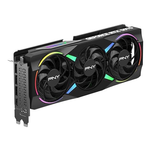 PNY NVIDIA GeForce RTX™ 5070 12GB ARGB Overclocked Triple Fan Graphics Card (DLSS 4, PCIe® 5.0, HDMI®/DP 2.1, 2.4-Slot, Epic-X™ RGB Lighting)