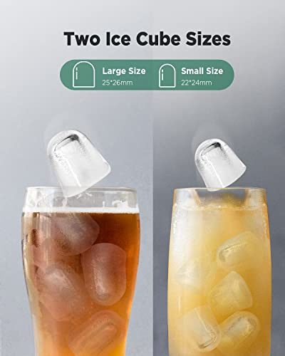 Nugget Ice Maker Countertop, Silonn Chewable Pellet Ice Machine with Self-Cleanin Function, 33lbs/24H Portable Ice Makers for Home Kitchen Officce
