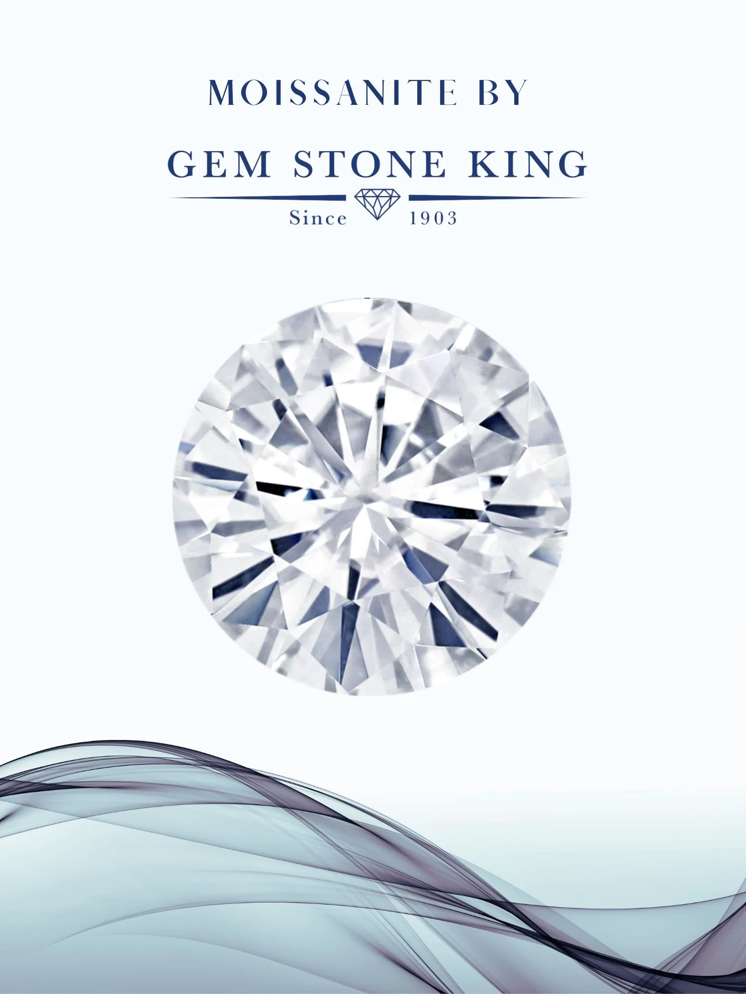 Gem Stone King 18K Yellow Gold Plated Silver Stud Earrings with Jackets Diamond and Moissanite (2.82 Cttw)