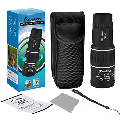 16X52 Monocular Telescope High Powered for Adults, 2023 Power Prism Compact Monoculars for Adults,HD Monocular Scope for Gifts, Outdoor Activity