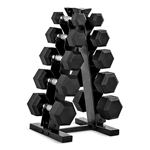 CAP Barbell Dumbbell Set with Rack | Multiple Options in 150lbs and 210lbs - Radiant Selections