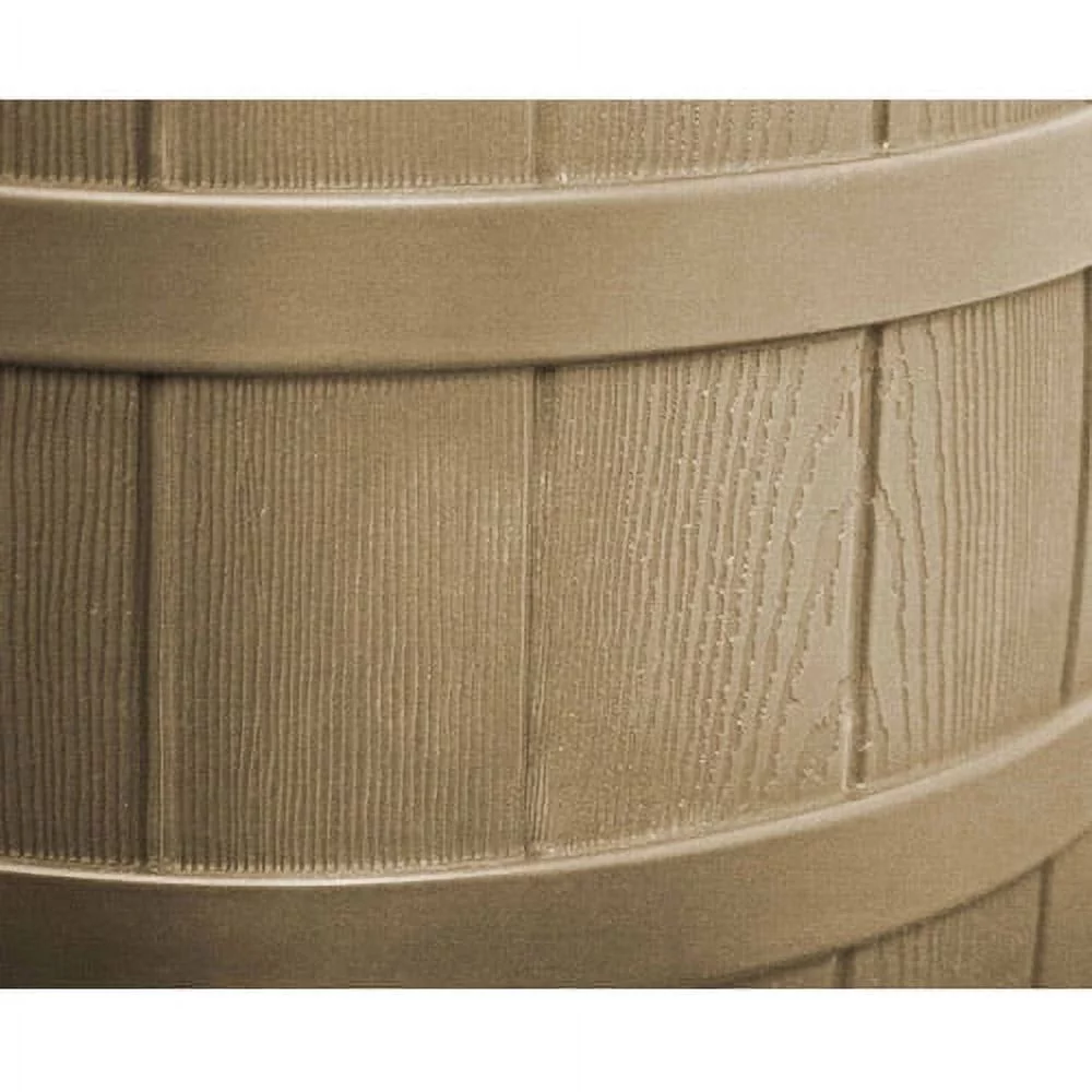 Good Ideas RW40-KHA Rain Wizard Rain Collection Barrel 40-Gallon, Khaki - Radiant Selections
