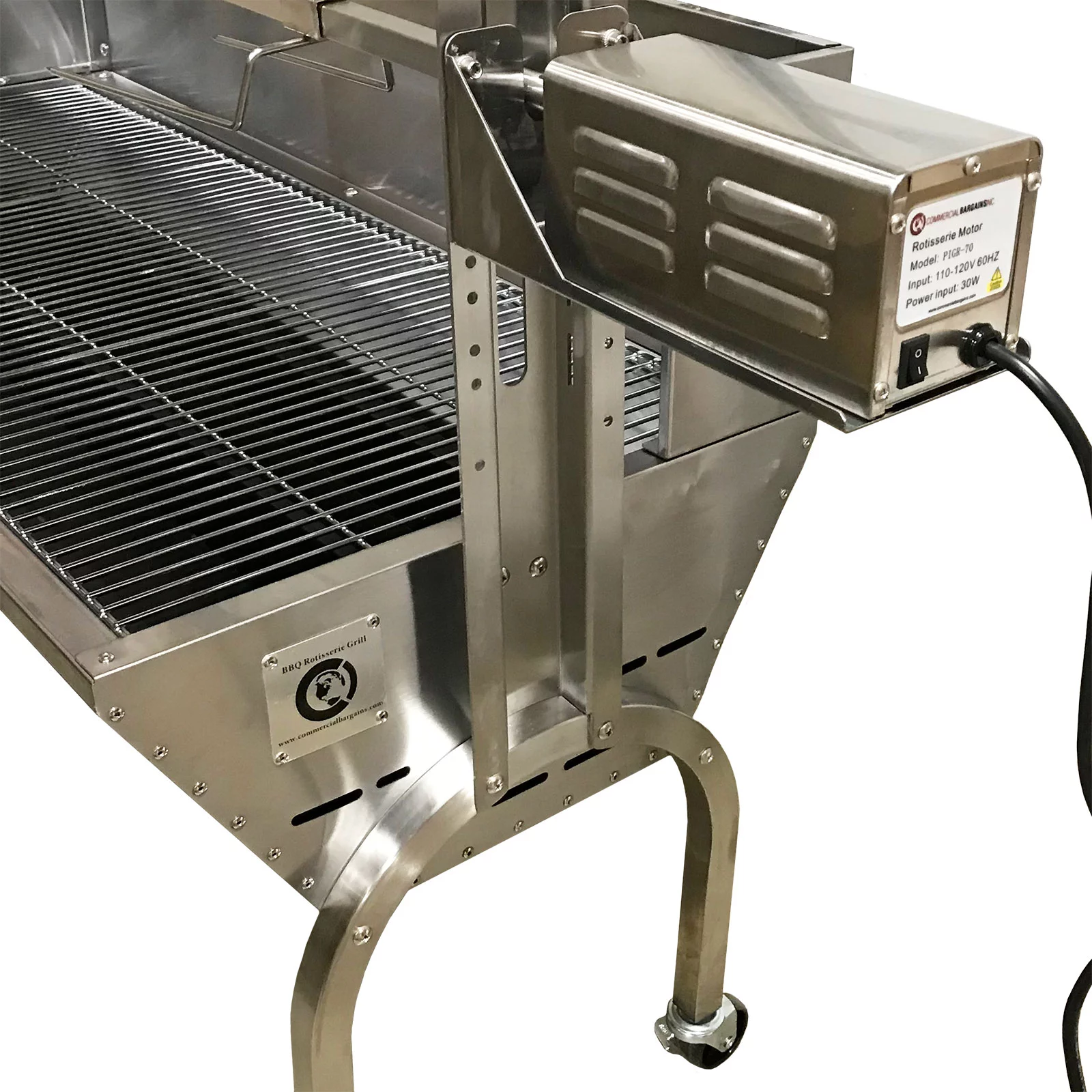 Commercial Bargains Rotisserie Pig Roaster Charcoal Electric Motor Grill