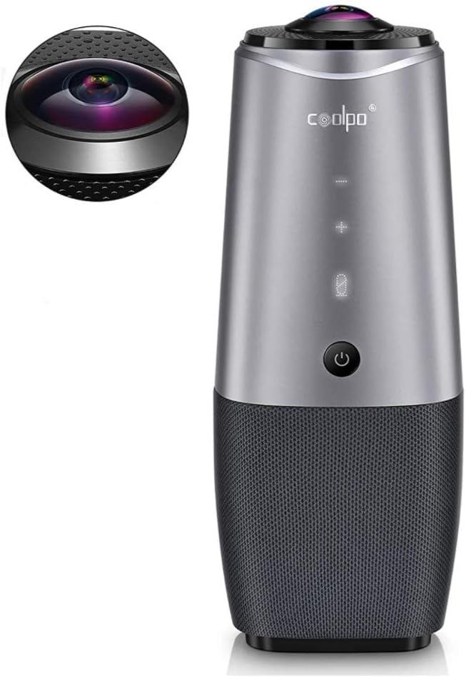 Video Conference Camera-4K Conference Camera with Microphone,360° View Conference Camera,AI-Sensor Facecapture Camera with 4 Microphone