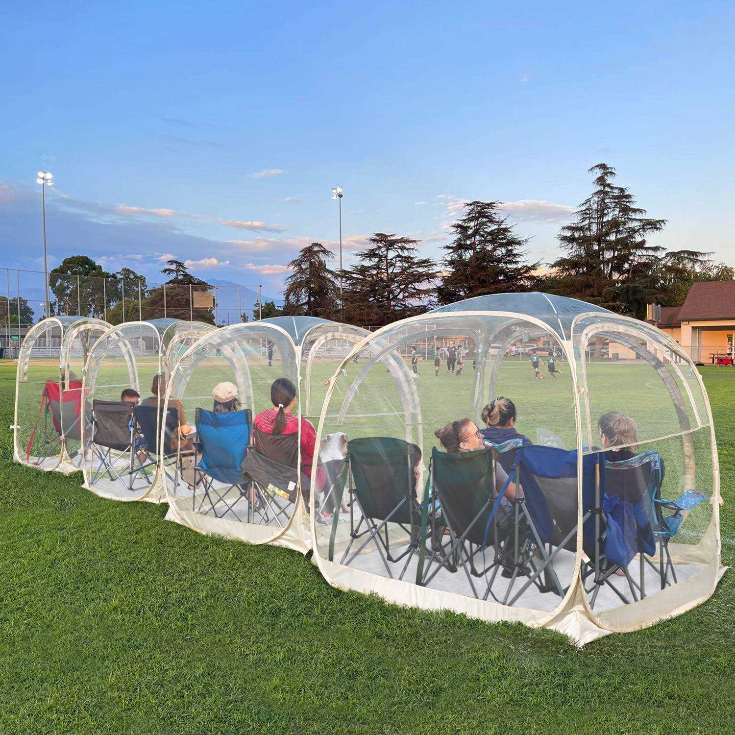 Eighteentek Sports Tent Weather Proof Pod Bubble Tent Outdoor Instant Pop Up Shelter Clear - Sports Supplies Online Store