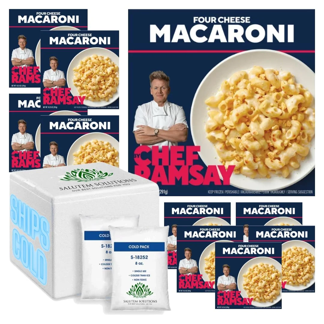 Gordon Ramsay Four Cheese Macaroni Bake, Frozen Meals, 9.5oz - Pack of 10