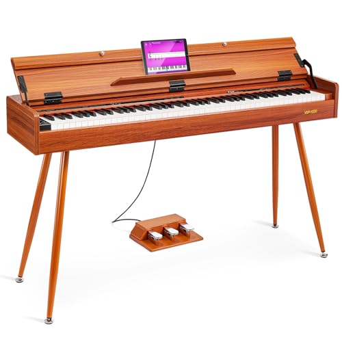 Digital Piano 88 Key Weighted Keyboard, Full-Size Electric Piano For Beginners, Piano 88 Keys Supports Usb-Midi Connecting, With Sheet Music Stand
