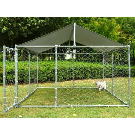 Outdoor Large Dog Kennel With Canopy GIODIR - Pet Supplies online store