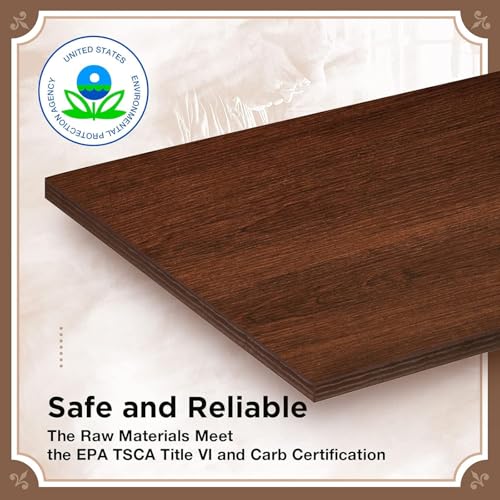 Rolanstar Coffee Table, Lift Top Coffee Table with Drawers and Hidden Compartment, Retro Central Table with Wooden Lift Tabletop, for Living Room