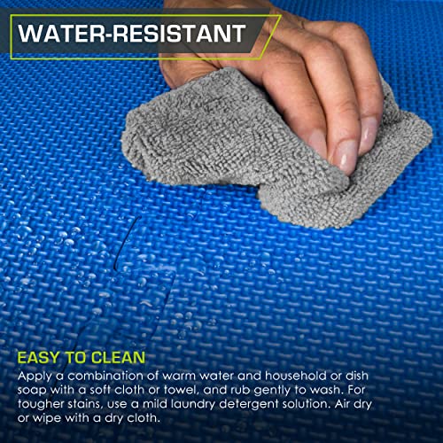 ProsourceFit Extra Thick Puzzle Exercise Mat , EVA Foam Interlocking Tiles for Protective, Cushioned Workout Flooring for Home and Gym Equipment