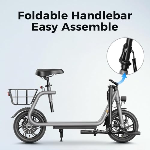 Jasion JS3/PRO Electric Scooter with Seat, 650/850W Peak Motor, 20/25Miles Ranges Scooters for Adults, 20/25MPH Max Speed
