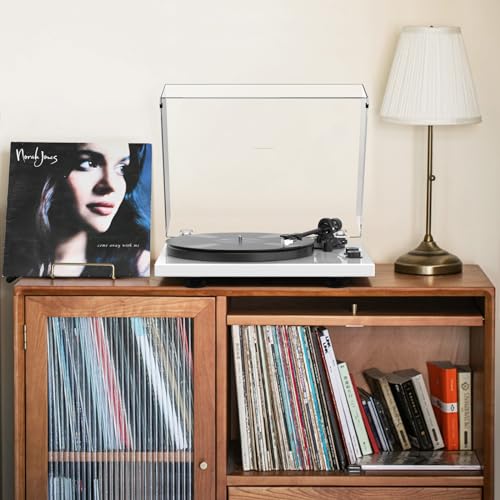 Turntables Record Player Wireless Output Connectivity Vinyl Player Iron Plate Belt-Drive Turn tables 33&45 RPM Speed Phono Line Output USB Digital to