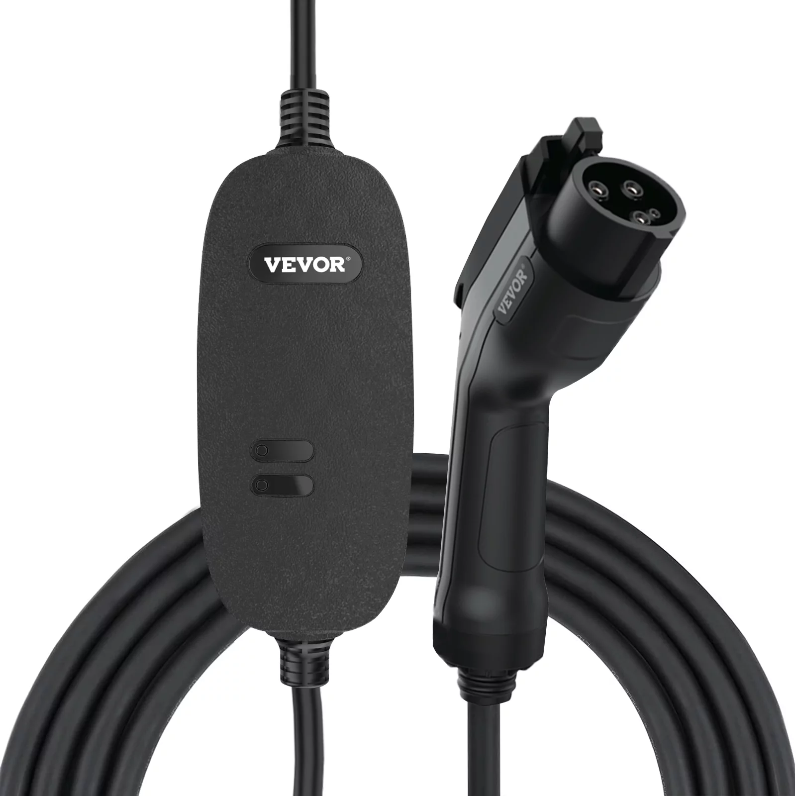 VEVOR Level 2 EV Charger, 16 Amp 110V-240V 3.84 kW, Portable Electric Vehicle Charger with 25 ft Charging Cable NEMA 6-20 Plug