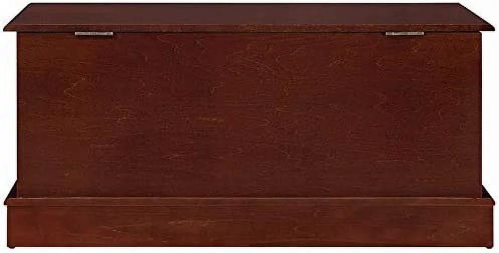 Cedar Lined Wood Storage Blanket Chest Trunk, in Warm Brown