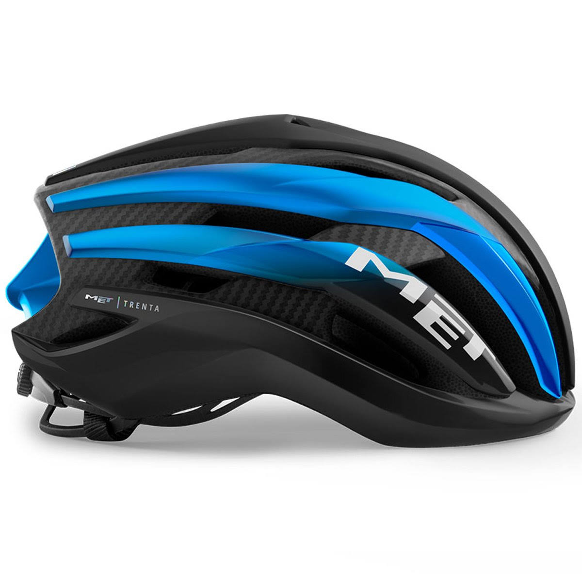 Met Trenta 3K Carbon Helmet 2021 Black/Blue L