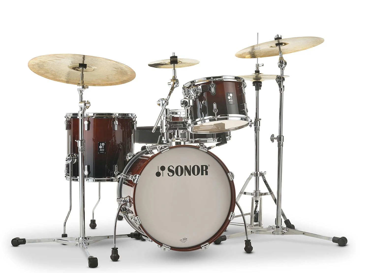Sonor AQ2 Bop Maple 4-Piece Drum Shell Pack (Brown Fade) - Curated Treasures Market