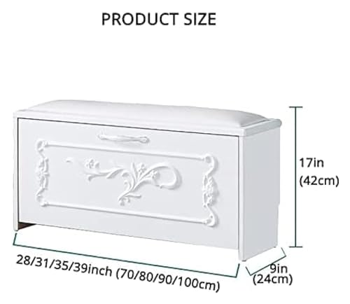 Shoe Storage Bench with Cushion for Entryway
