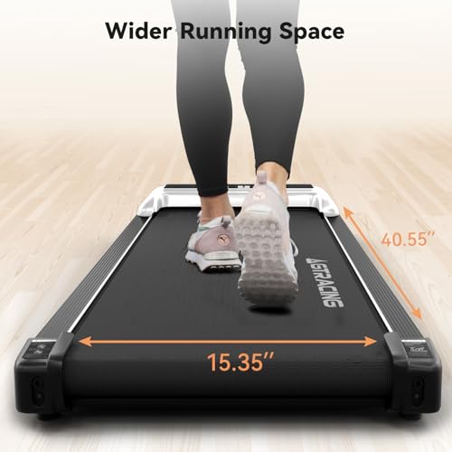 GORISE Walking Pad, Under Desk Treadmills for Home, Walking Pad with Incline, Treadmills with Remote Control APP LED Display
