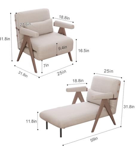 Residential Convertible Sofa Bed Chair