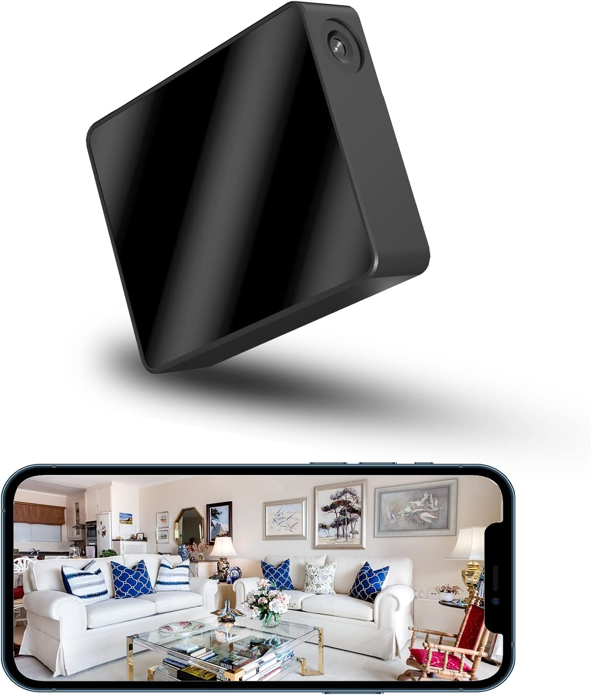 Smart Mini Nanny Security WiFi Camera, ASIEVIE M2 1080P Wireless (Only 2.4 GHz ) Small Home Camera with Motion Detection,Ultra-Wide Angle Lens