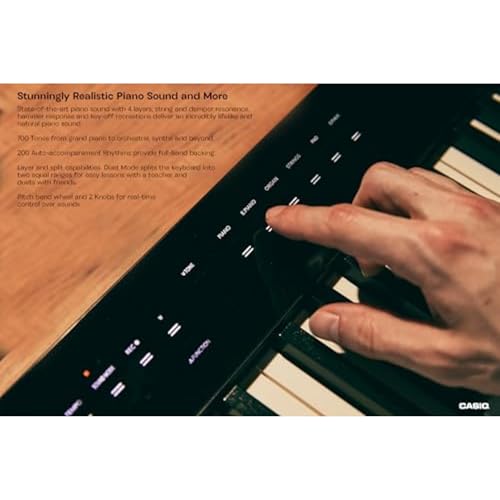 Casio Privia PX-S3100 – 88-Key Weighted Digital Piano | Slim & Elegant | 700 Tones, 200 Rhythms, Bluetooth Audio/MIDI, Touch Sensor Controls
