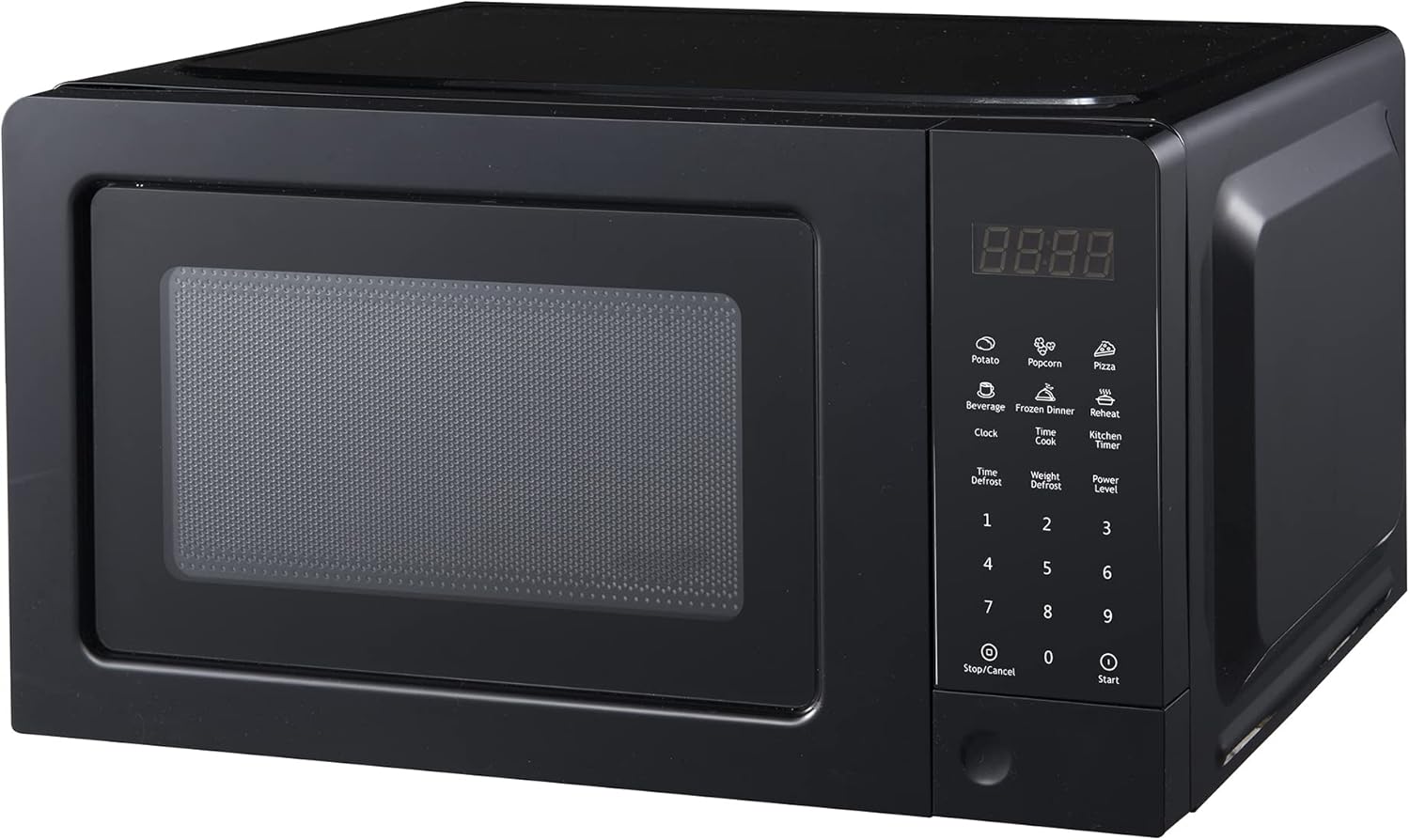 SMETA Small Microwave Countertop Microwave Oven Compact 0.7 Cu. Ft/700W for RV Dorm, 10 Power Levels, Black Smallest Portable Microwave