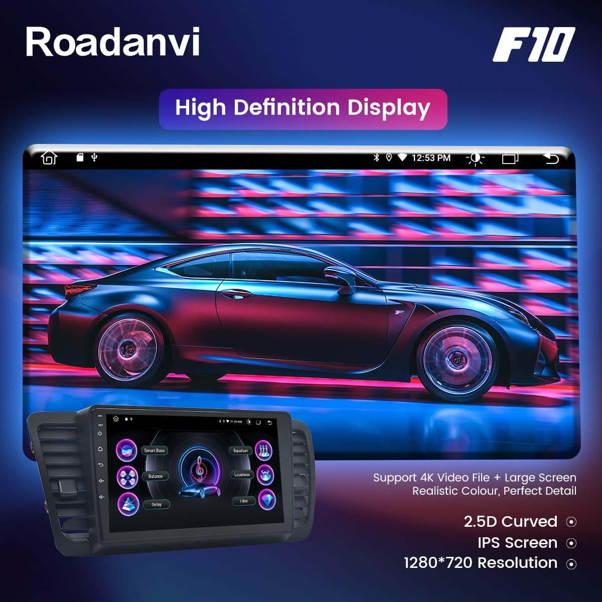 Roadanvi for Subaru Forester WRX 2016 2017 2018 2019 2020 Car Stereo Bluetooth Radio Car Navigation Carplay Android Auto 1280x720 IPS Touch Screen