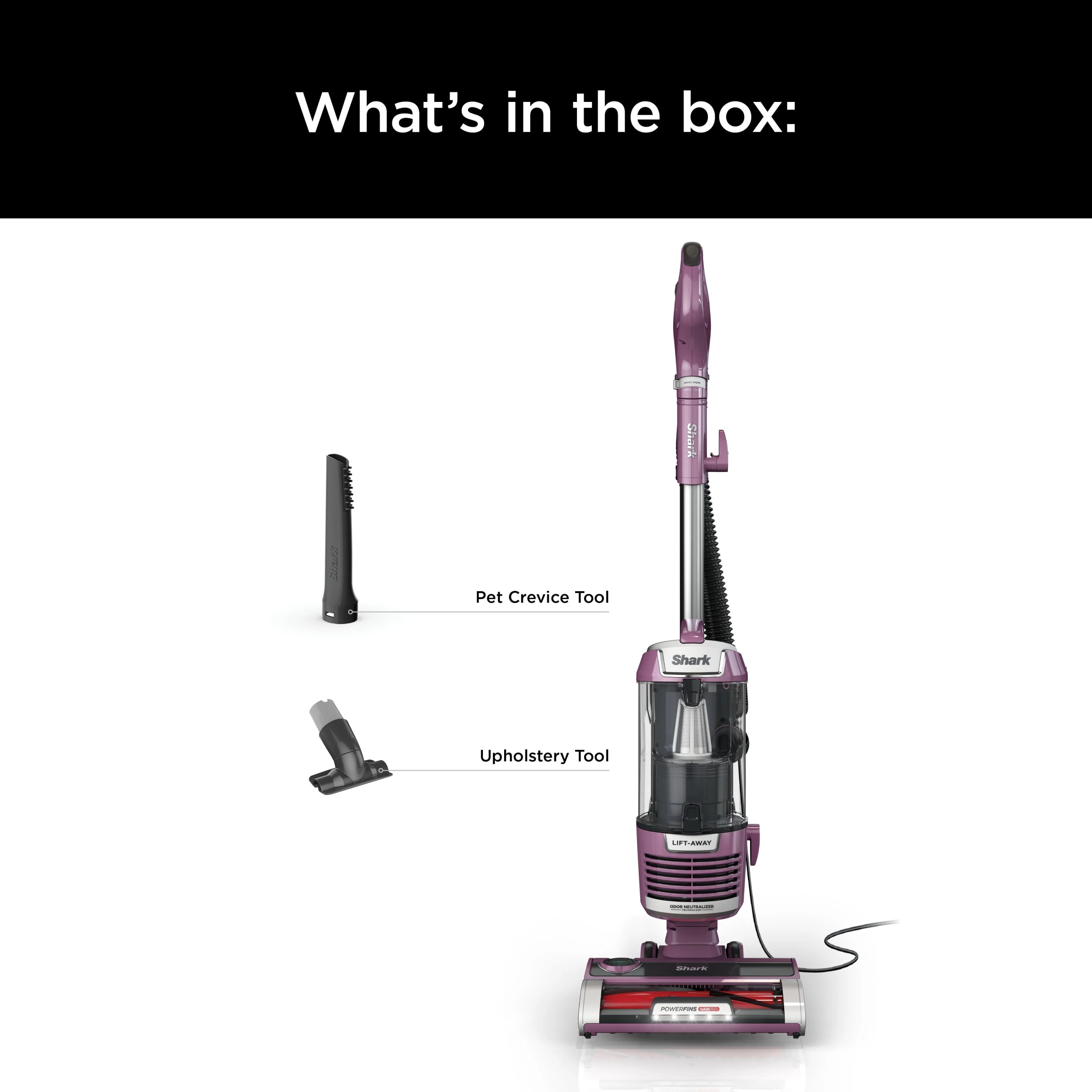 Shark Lift-Away with PowerFins HairPro & Odor Neutralizer Technology Upright Multi Surface Vacuum, ZD550