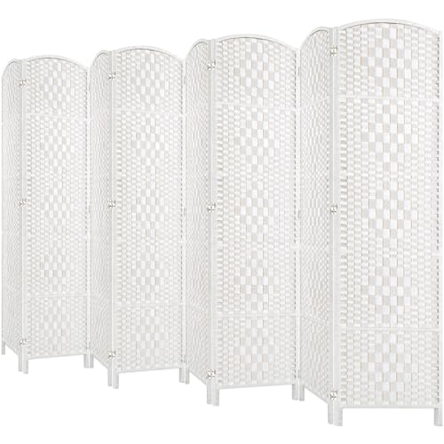 Room Divider, Room Dividers and Folding Privacy Screens, 16in Privacy Screen, 6 Panel Temporary Wall Partitions, 6ft Space Separation Panel Screen