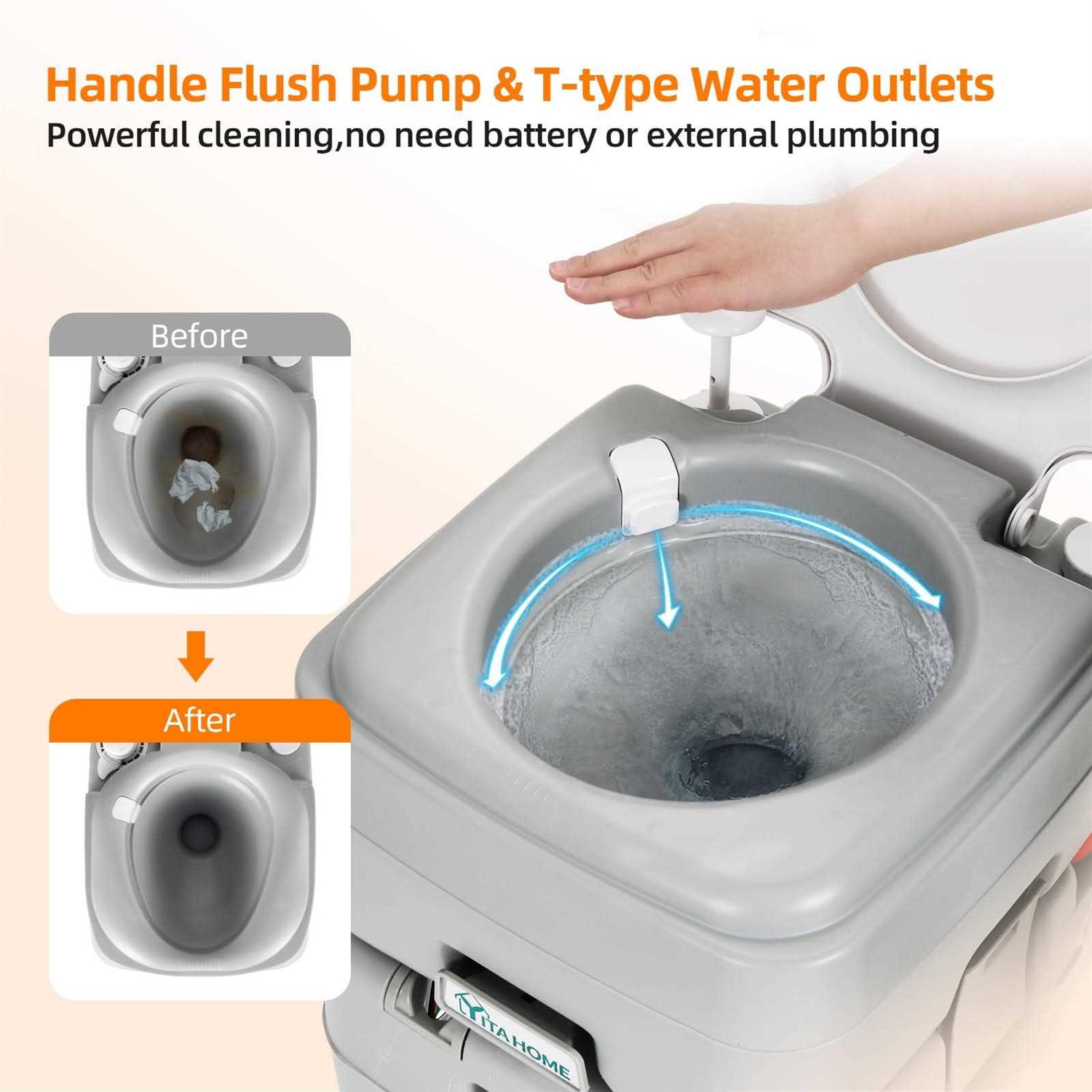 Dwvo 17L Portable Sink and Portable Toilet Hand - Sports Supplies Online Store