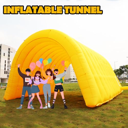 Inflatable Tunnel Sports Tunnel Entrance with Blower Football Tunnel Tent Entryway for Business Advertise Party Exhibition Promotion Street,Shop