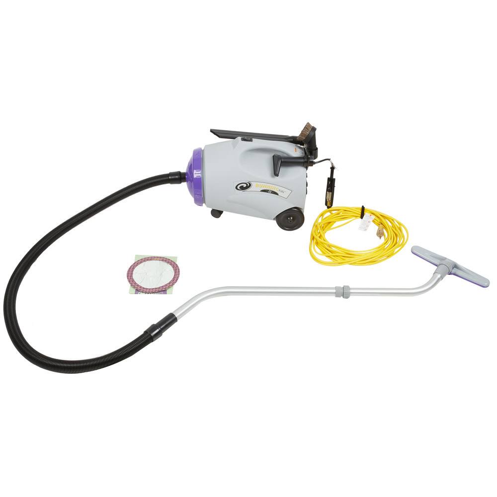 ProTeam 107150 RunningVac 10 Qt. Canister Vacuum W- Xover Multi-Surface Telescoping Wand Tool Kit