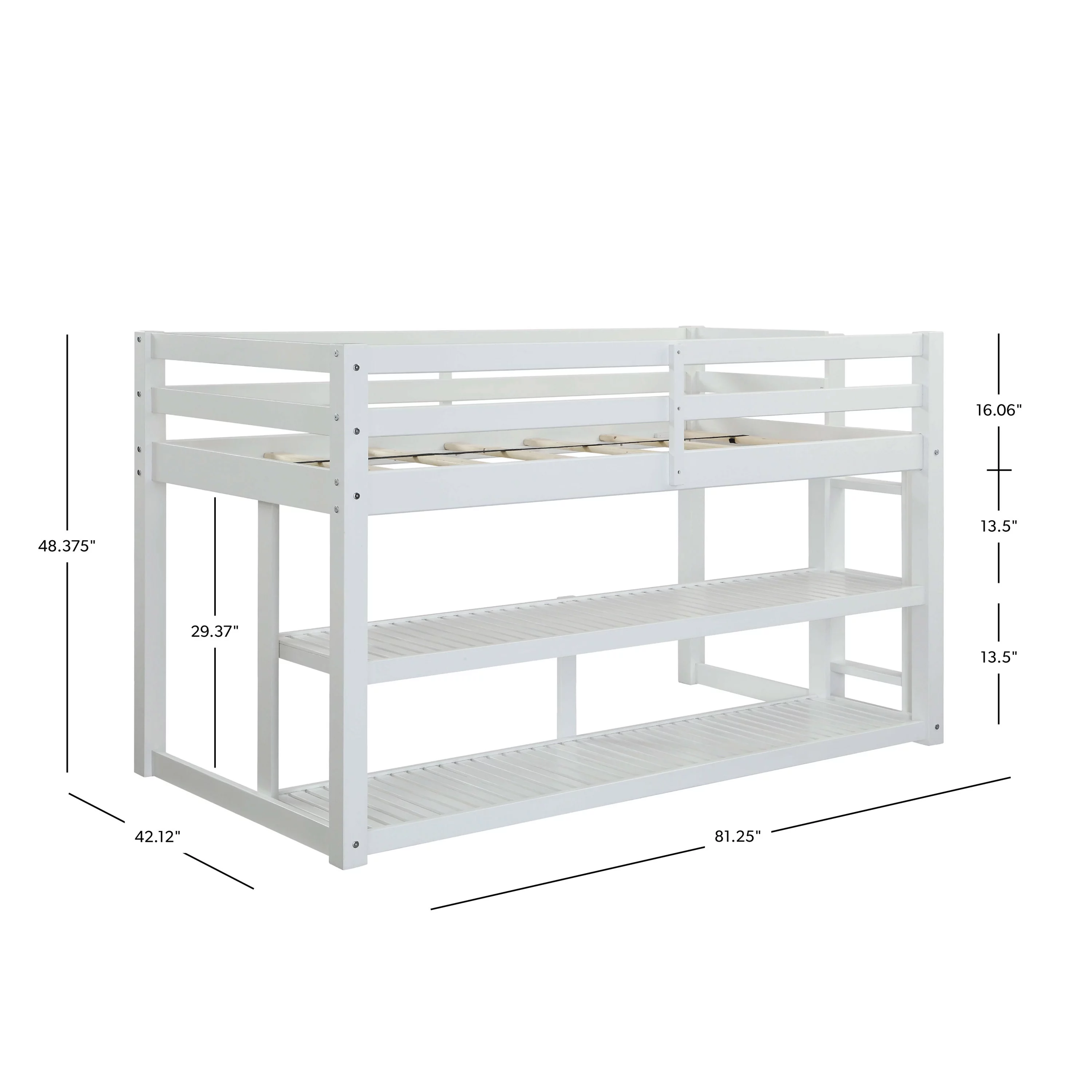 Better Homes and Gardens Greer Twin Loft Storage Bed, Black