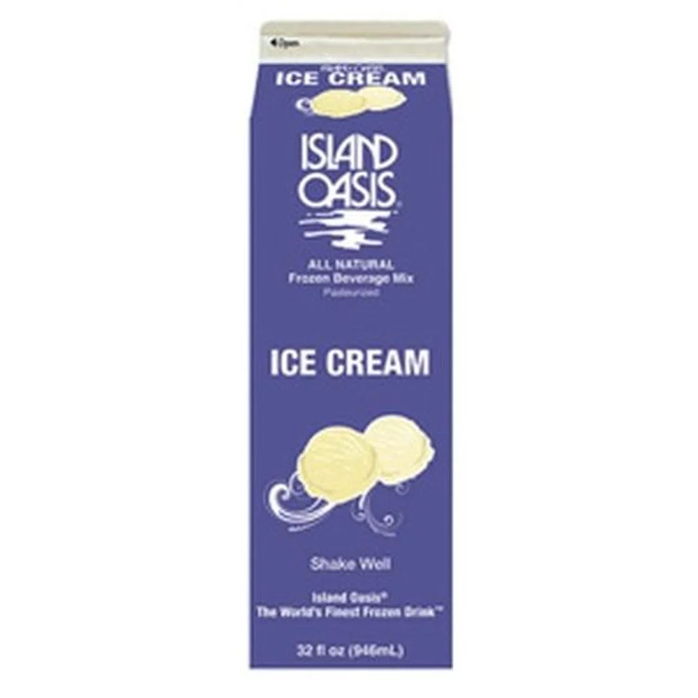 Island Oasis Ice Cream Beverage Mix, 32 Fluid Ounce -- 12 per case
