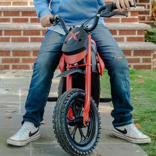 Hover-1 My First Dirt Bike for Kids - 300W Motor, 9MPH Max Speed, 9 Mile Range, 12” Off-Road Tires, 120LB Max Weight