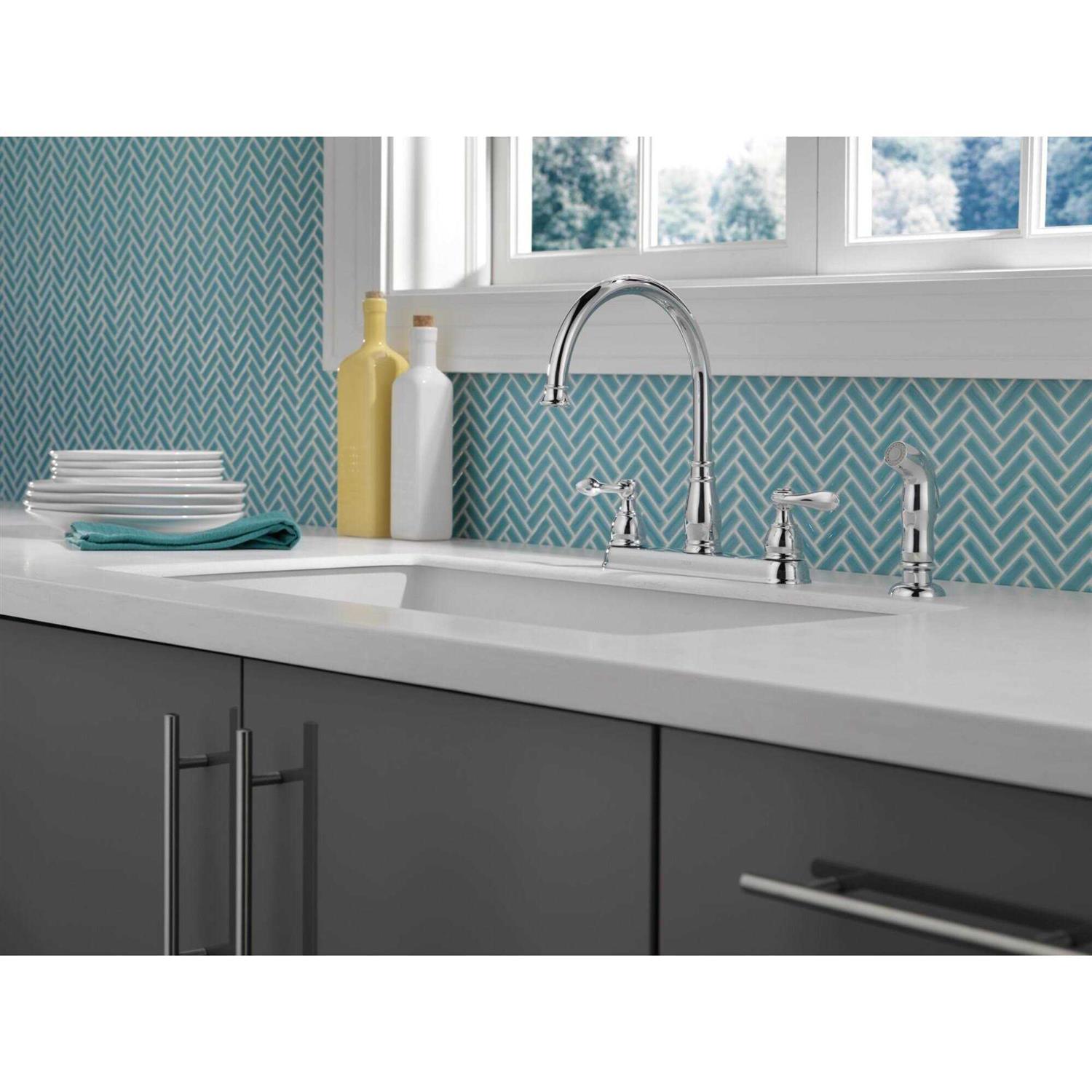 Delta Windemere Two Handle Kitchen Faucet 21996LF-OB - Shop Hardware Tools Online Store