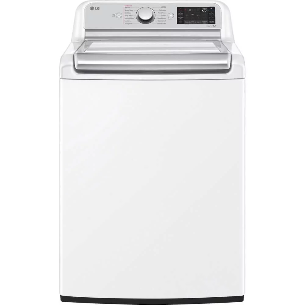 Lg Wt7900h 27" Wide 5.5 Cu Ft. Energy Star Rated Top Loading Washer - White
