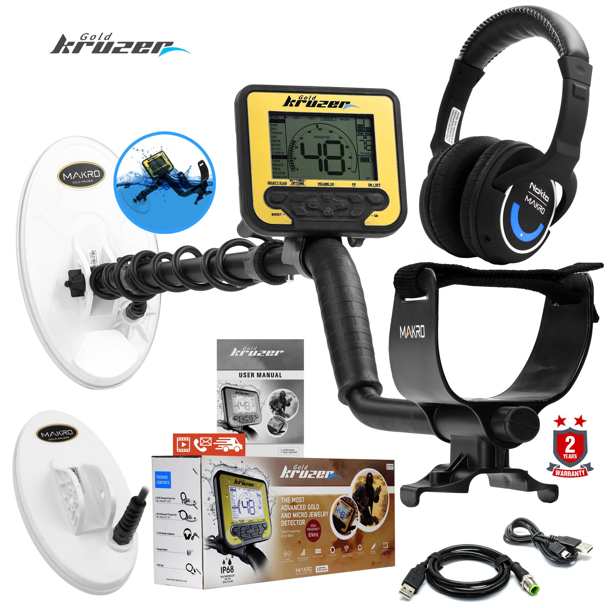 Nokta Gold Kruzer 61KHZ Waterproof Metal Detector