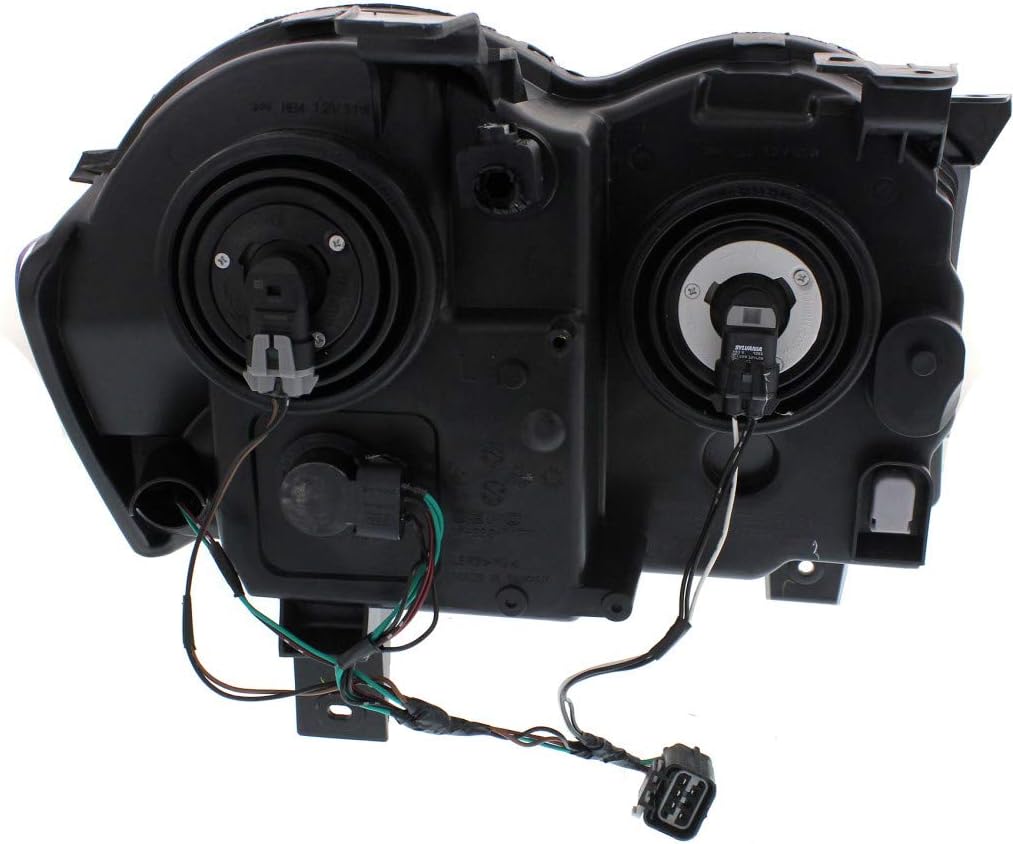 For Jeep Grand Cherokee Headlight Assembly 2008 2009 2010 Driver and Passenger Side Pair/Set | Halogen | CAPA | CH2519131 + CH2518131 | 55157483AE +