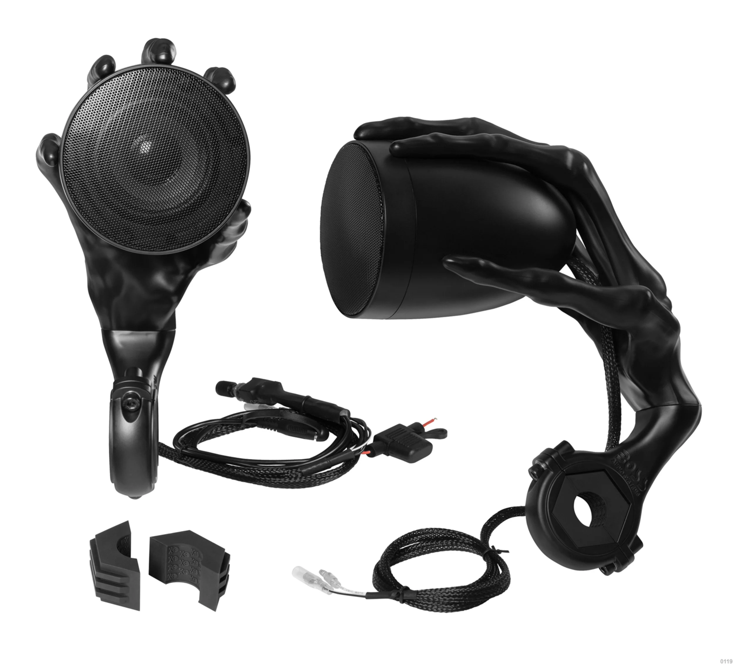 Boss Audio Systems PHANTOM800 Motorcycle Weatherproof Bluetooth Speaker System 3 Inch Speakers - Radiant Selections