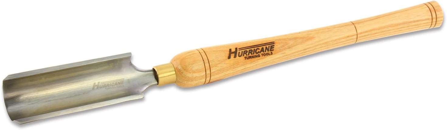 Hurricane Turning Tools, HTT-109, High Speed Steel, 2" Spindle Roughing Gouge for Woodturning