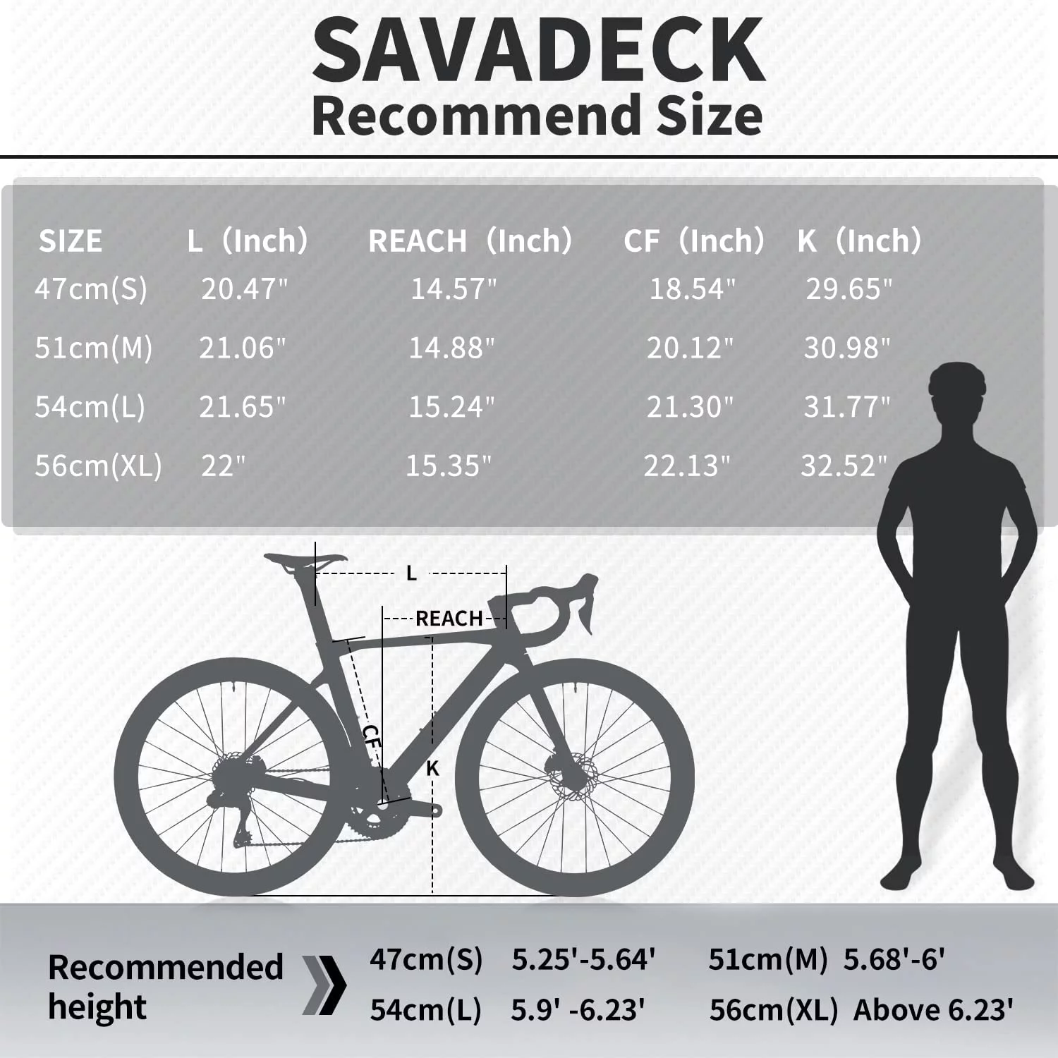 SAVADECK Carbon Fiber Road Bike