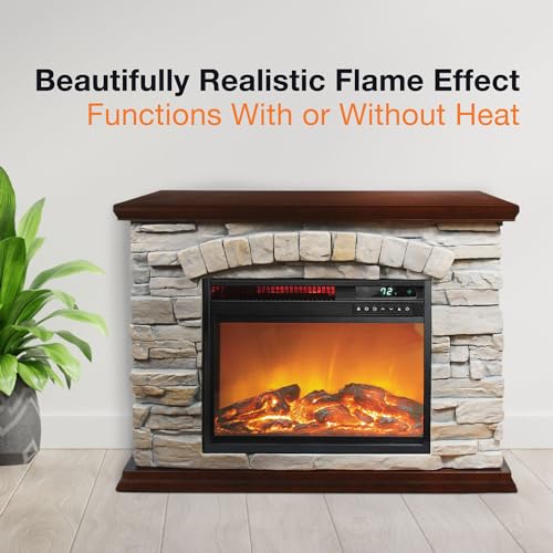 LifeSmart Large Square Infrared Fireplace