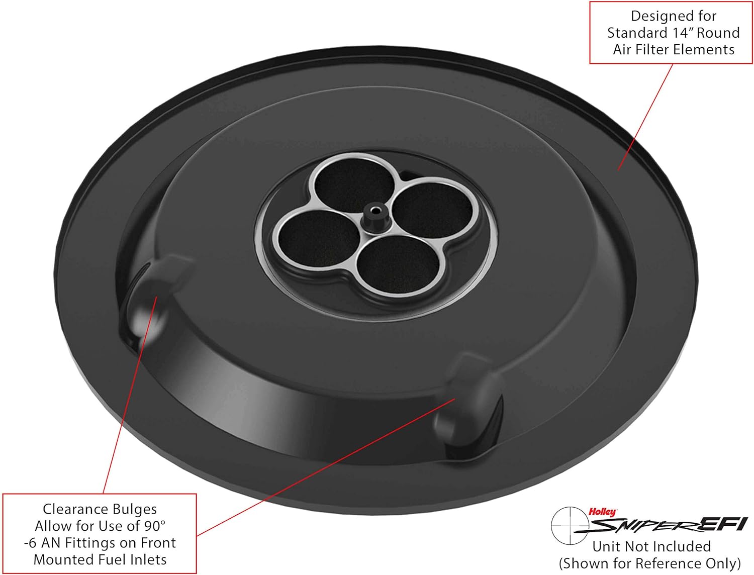 Holley Holley Sniper Efi Air Cleaner 14X4 Blk - Smart Home Appliances